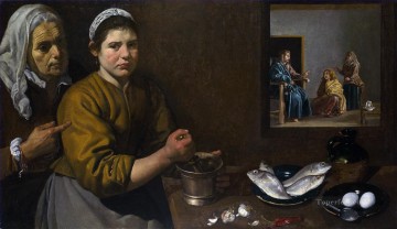  diego Pintura al %C3%B3leo - Cristo en la Casa de María y Marta Diego Velázquez